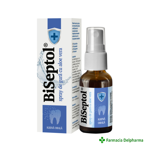 BiSeptol spray cu Aloe Vera x 20 ml, Dacia Plant